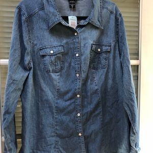 Chambray denim shirt